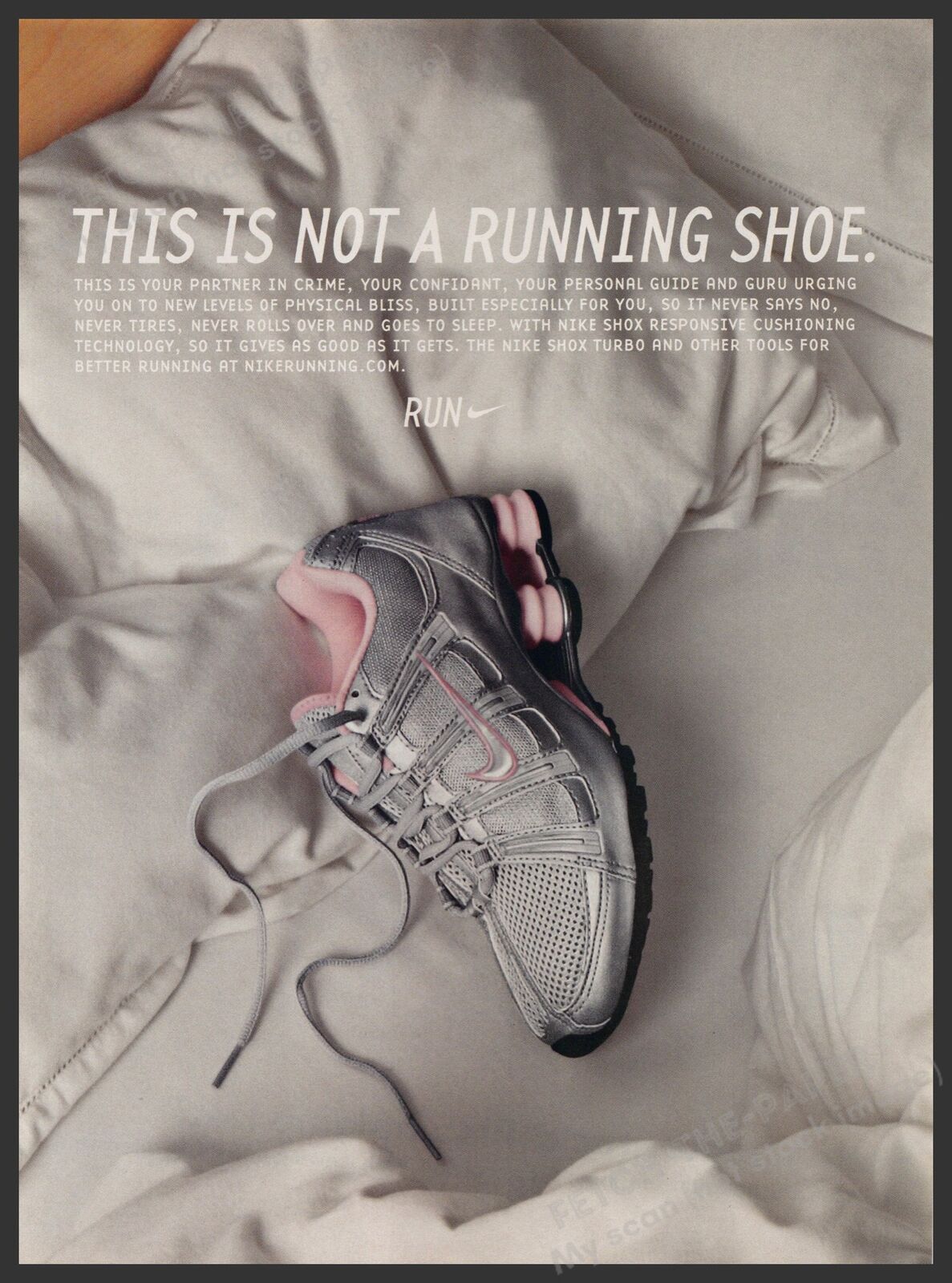 Nike Shox Turbo Running Shoe 2000s Print Advertisement 2004 Women