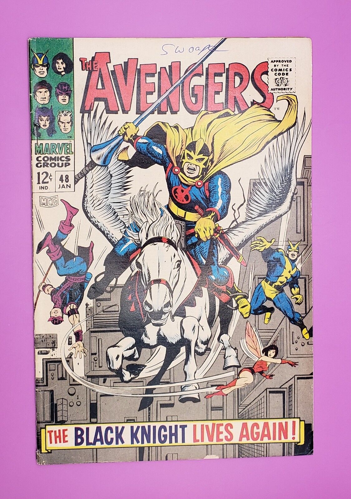 Avengers 48 Marvel 1968 Dane Whitman Becomes New Black Knight Magento App VG/VG+
