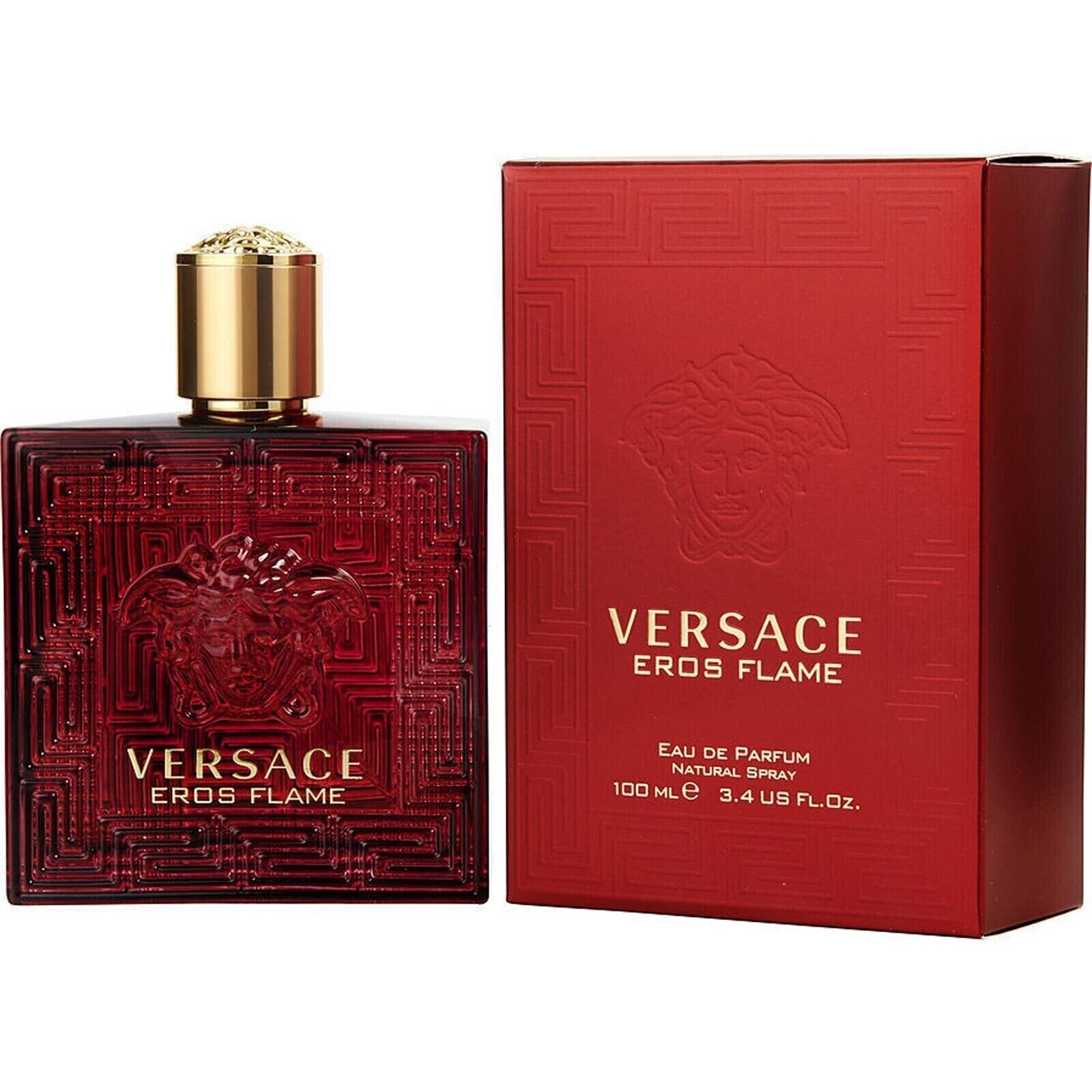 Versace Eros Flame Eau de Parfum Spray 3.4oz/100ML Cologne Fragrances for Men