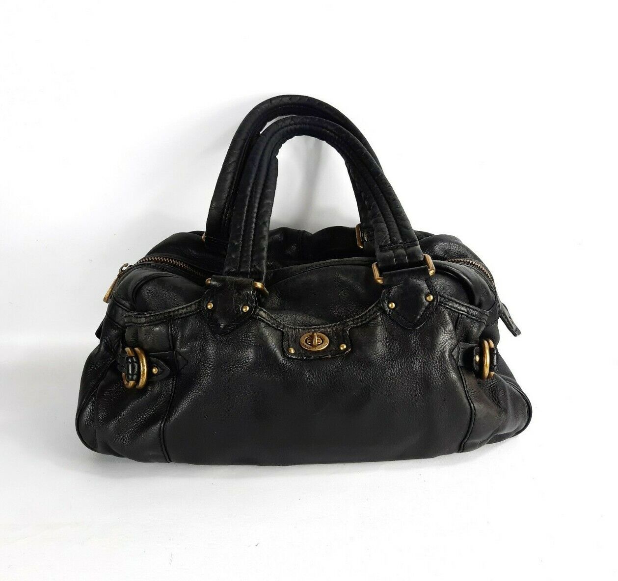 Marc Jacobs Vintage Black Leather Satchel Bag