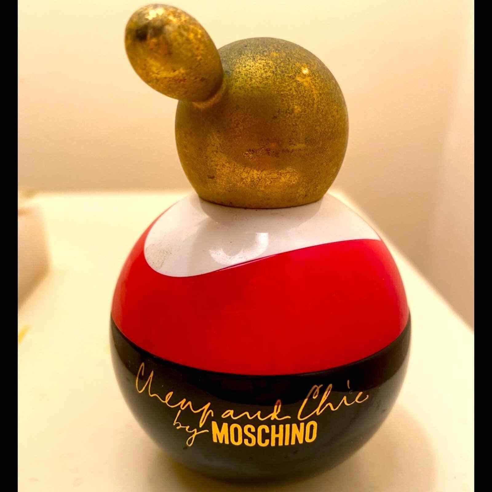 Vintage Moschino Perfume Figural Bottle unique Rare glass Olive Oil Popeye shape