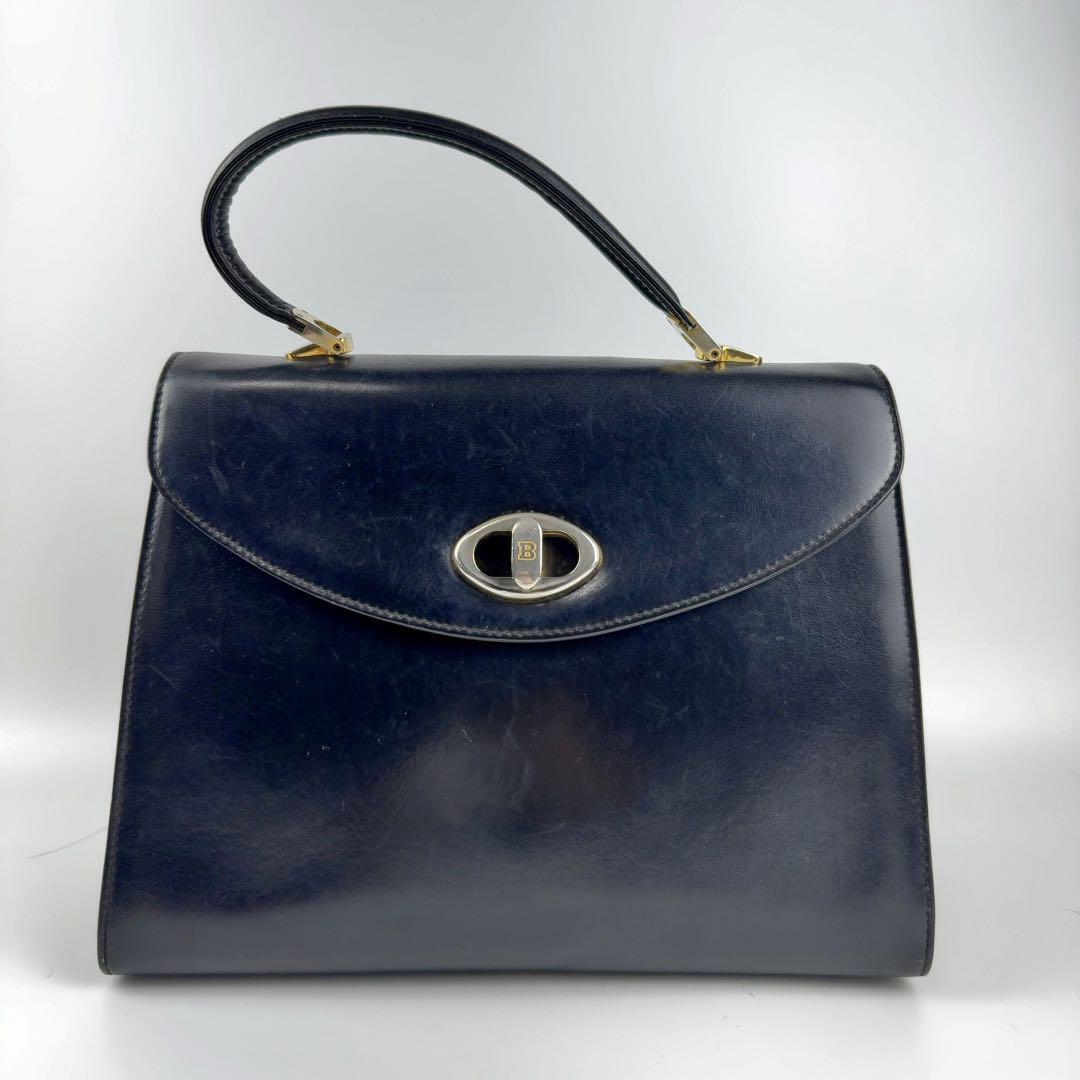 BALLY Black Leather Formal Handbag - Excellent Quality