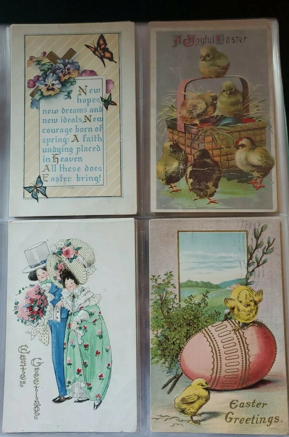 Lovely Easter 1905-1910s vintage postcard lot of 80