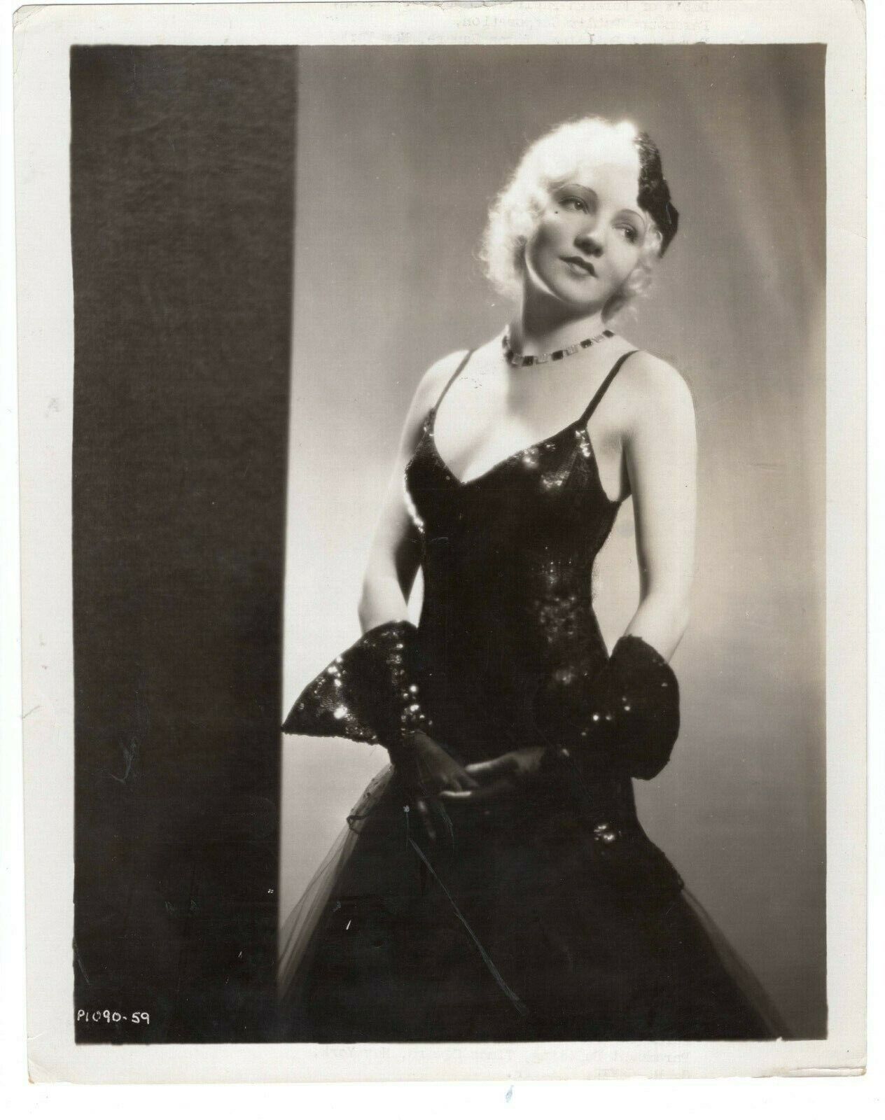 Brilliant Beauty Claudette Colbert Original 1935 Hollywood Glamour PHOTO 385