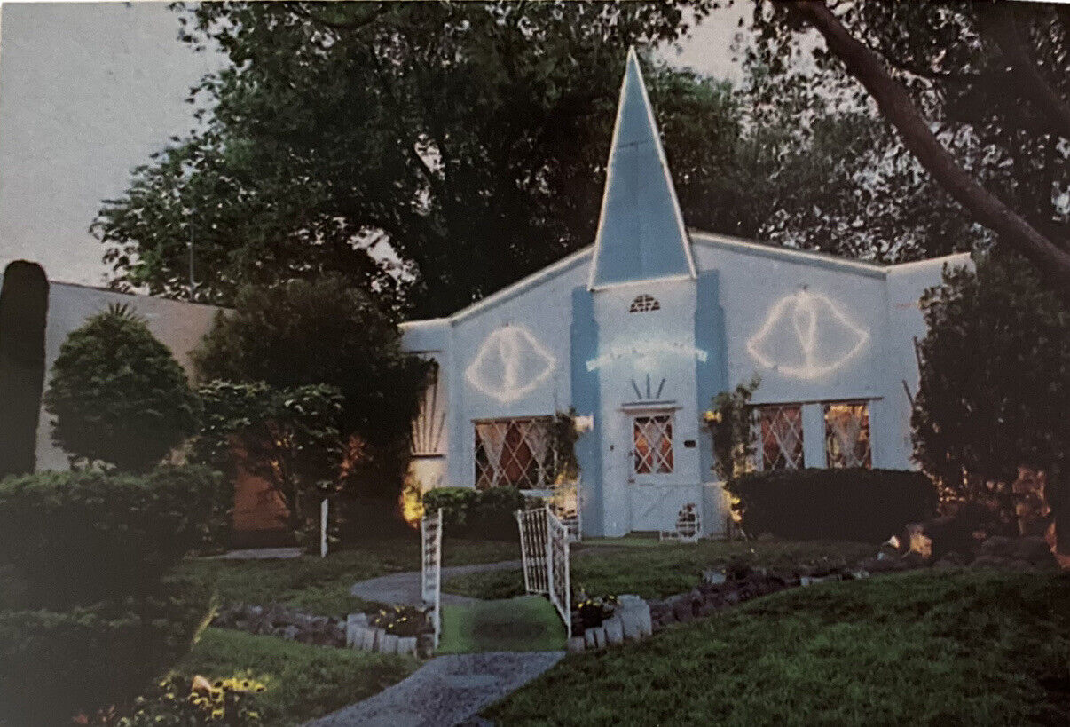 LAST CHANCE Authentic Silver Bell Wedding Chapel, Las Vegas- Postcard MC