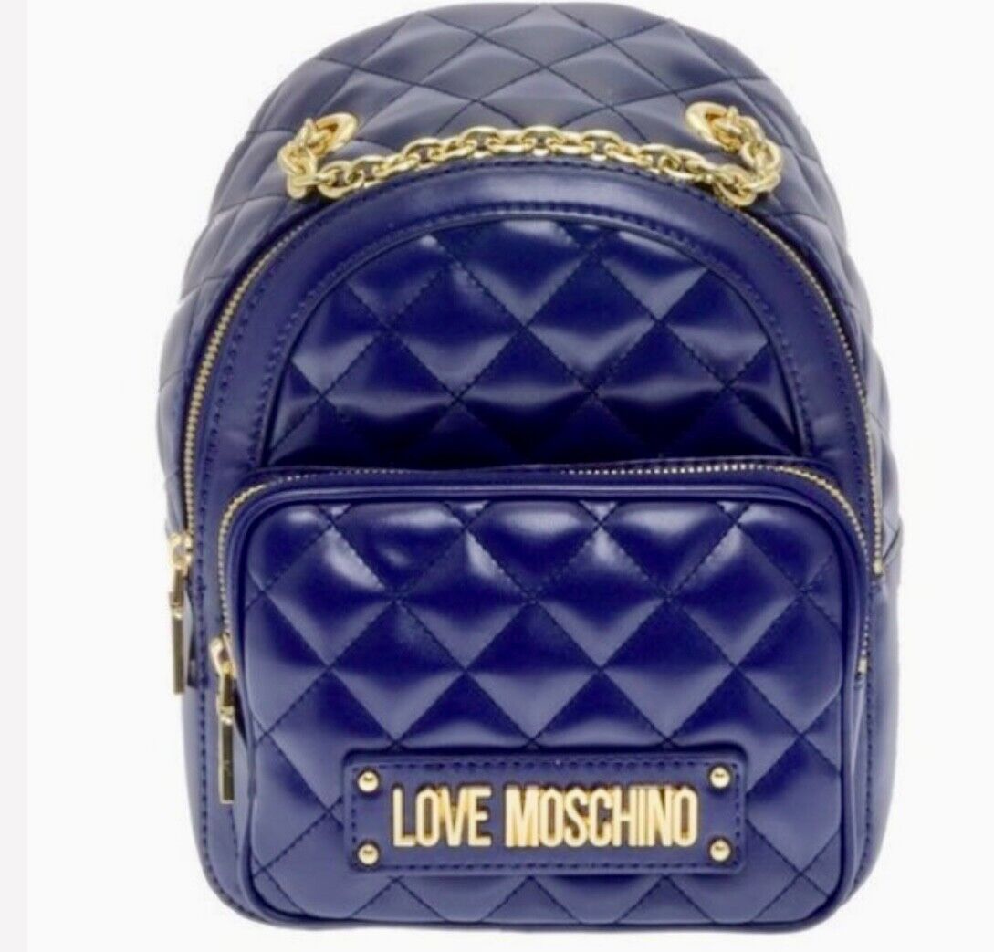 LOVE MOSCHINO Quilted Nappa Blu backpack