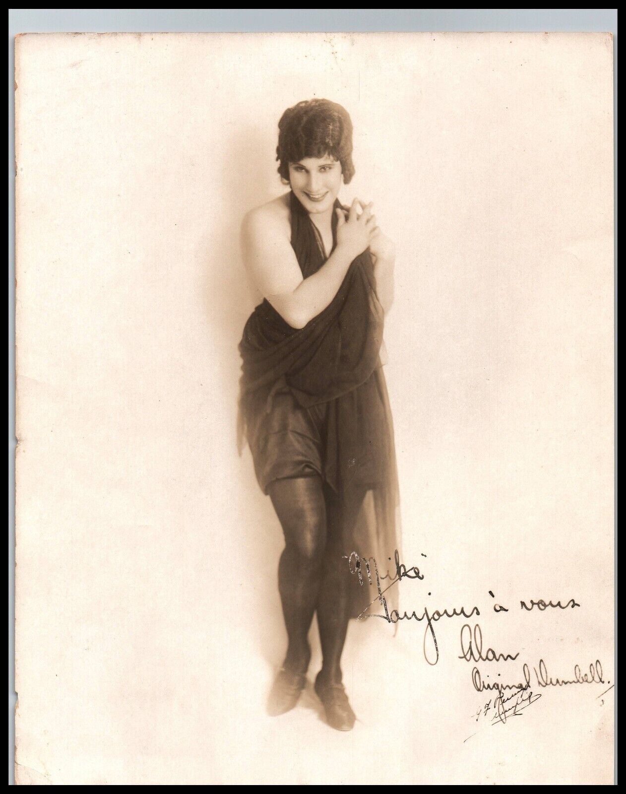 Hollywood UNKNOWN ACTRESS CHEESECAKE 1920s LAFAYETTE PORTRAIT ORIG Photo 326
