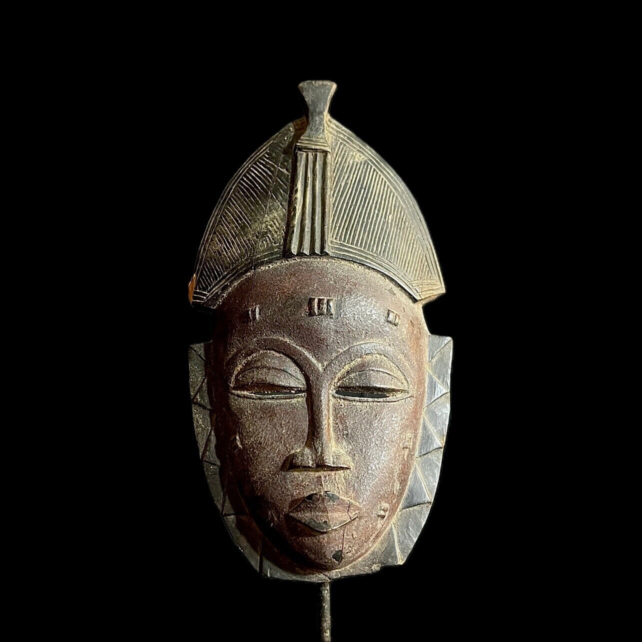 African masks Guru Tribes Mask antiques Baule carved Wall Hanging-G1261