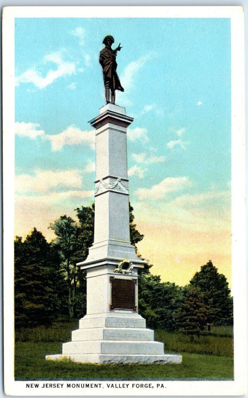 Postcard - New Jersey Monument - Valley Forge, Pennsylvania