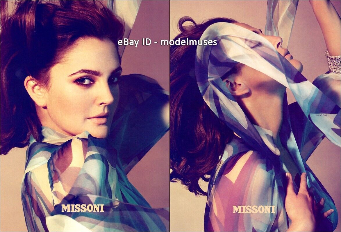 MISSONI 4-Page Magazine PRINT AD Spring 2006 DREW BARRYMORE mert and marcus
