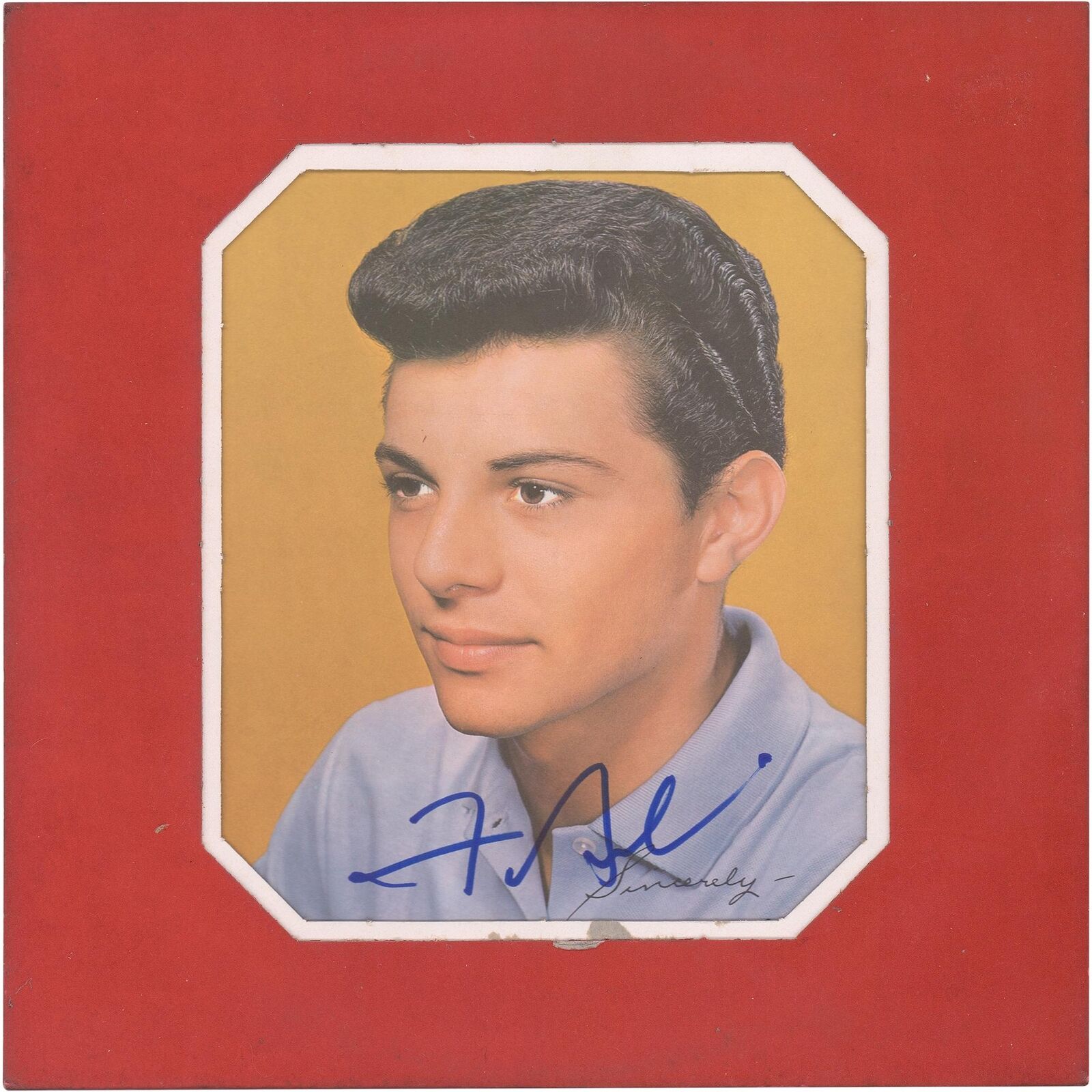 Frankie Avalon Autographed Young and in Love Album BAS