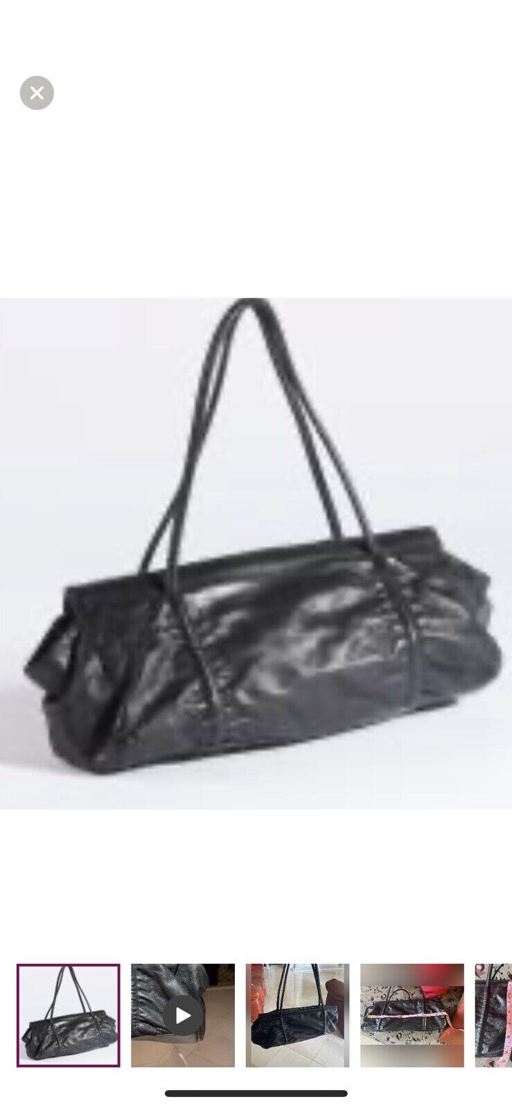 Vintage Soft Leather Miu miu Shoulder Bag