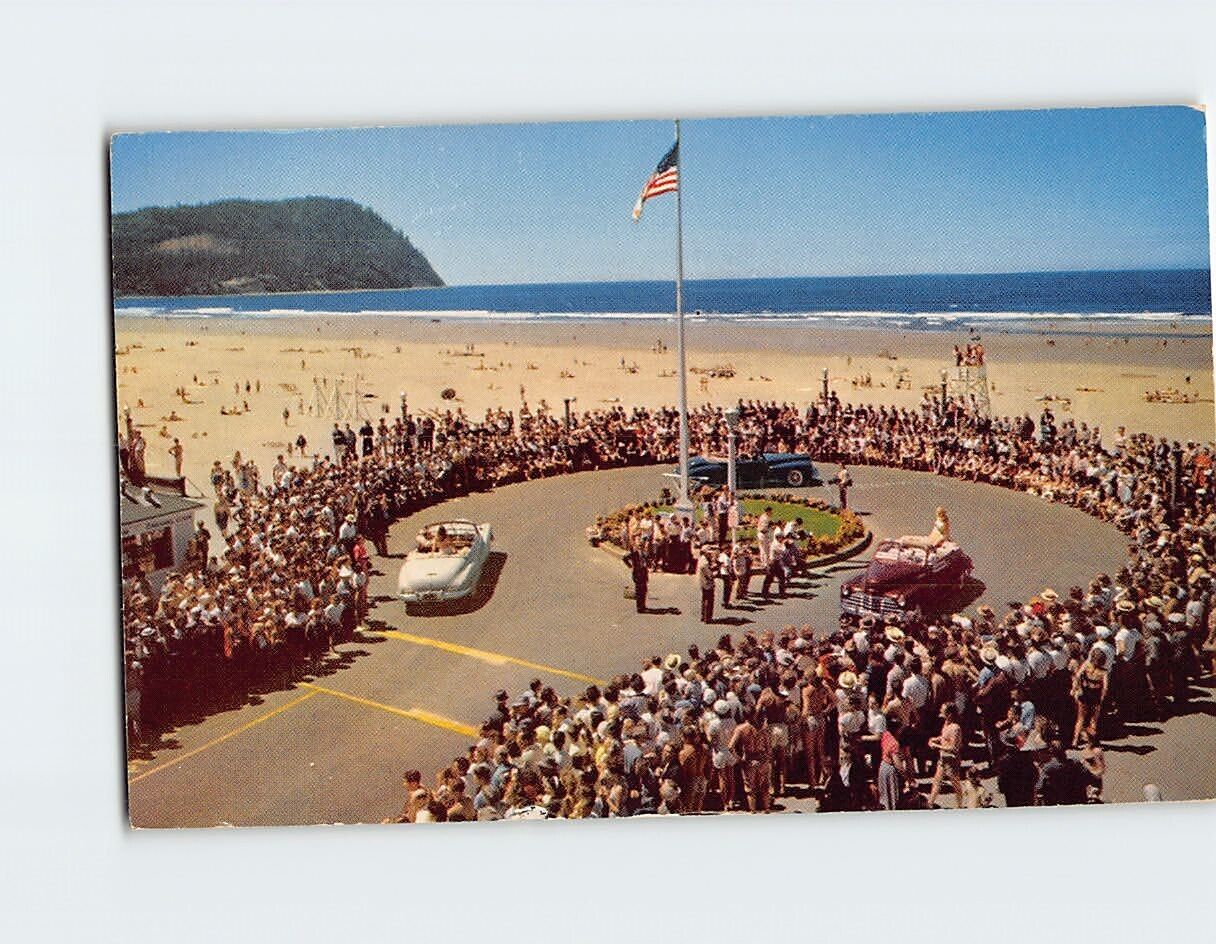 Postcard Turnaround Monument Seaside Oregon USA
