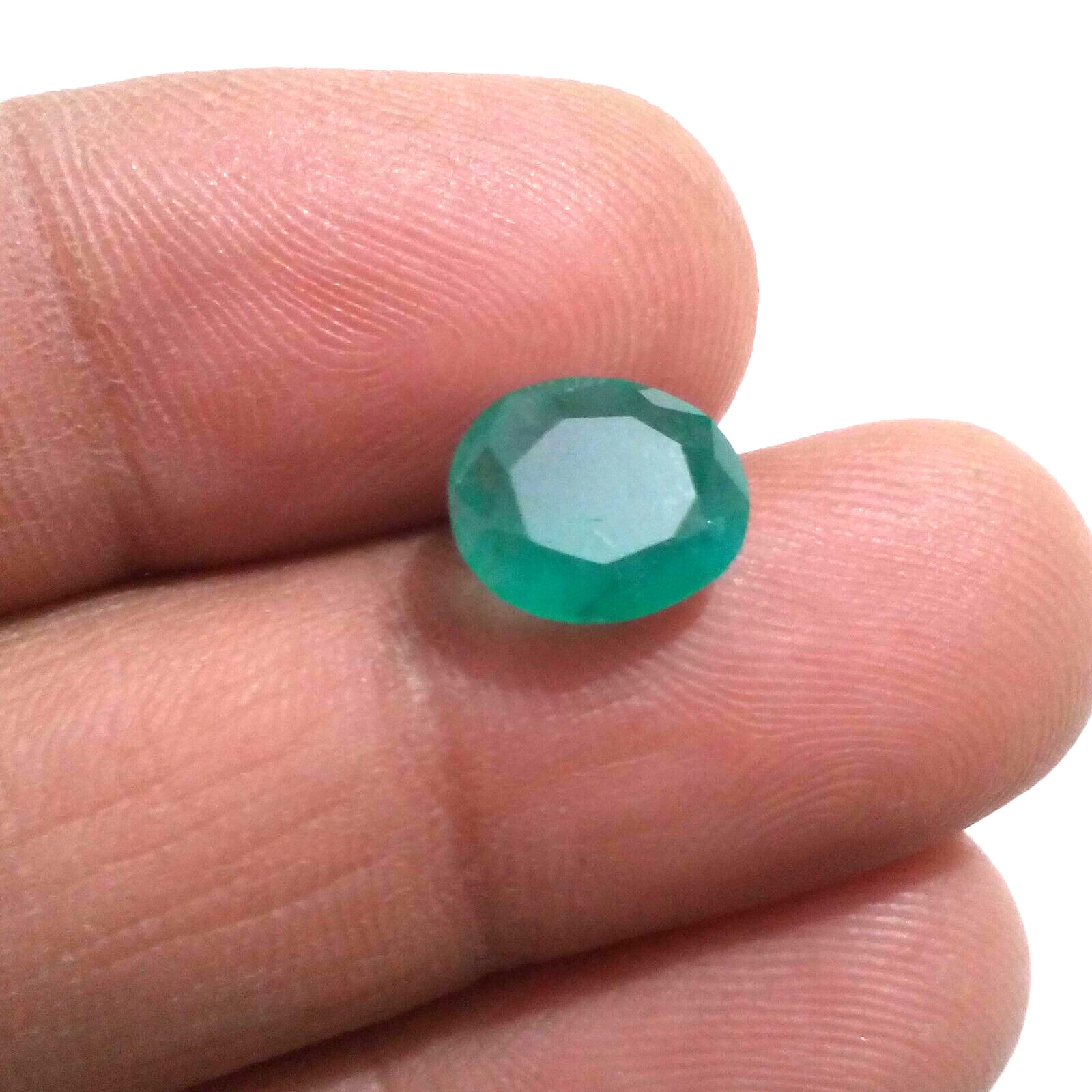 Top Zambian Emerald Oval Shape 3.30 Crt Ultimate Green Faceted Loose Gemstone