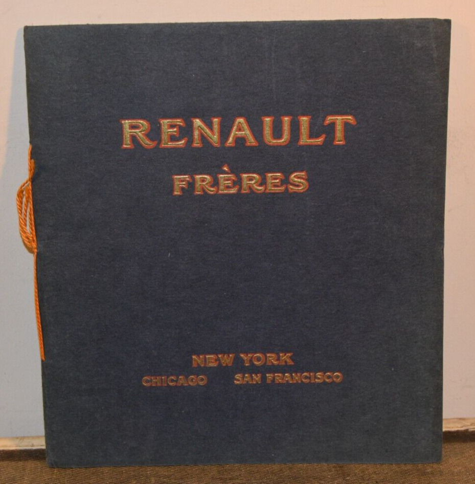 1910 RENAULT FRERES English US Sales BROCHURE Catalog Booklet 3 BODY STYLES