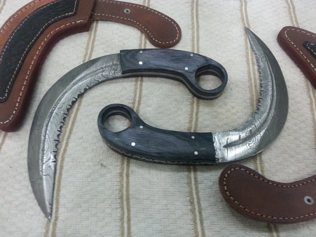 Custom hand made knife king's Damascus Steel 