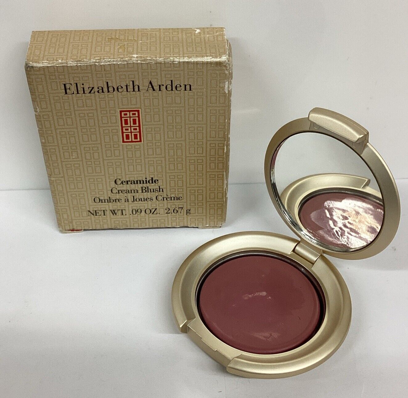 Elizabeth Arden Ceramide Cream Blush PLUM 4 .09OZ As Pictured Little Used