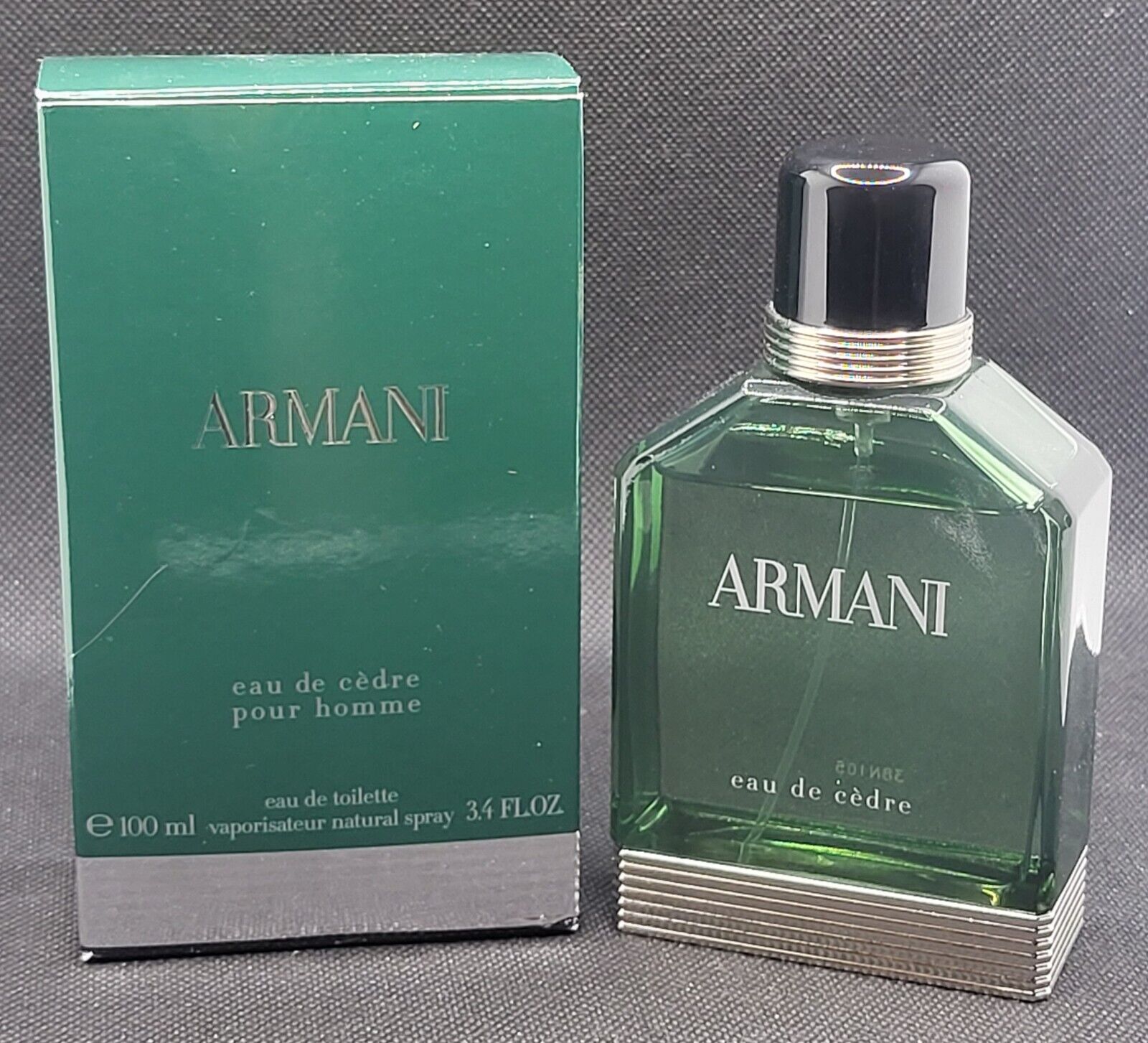 Armani Eau De Cedre - EdT - 3.4 oz, 100 ml Bottle - Almost Full