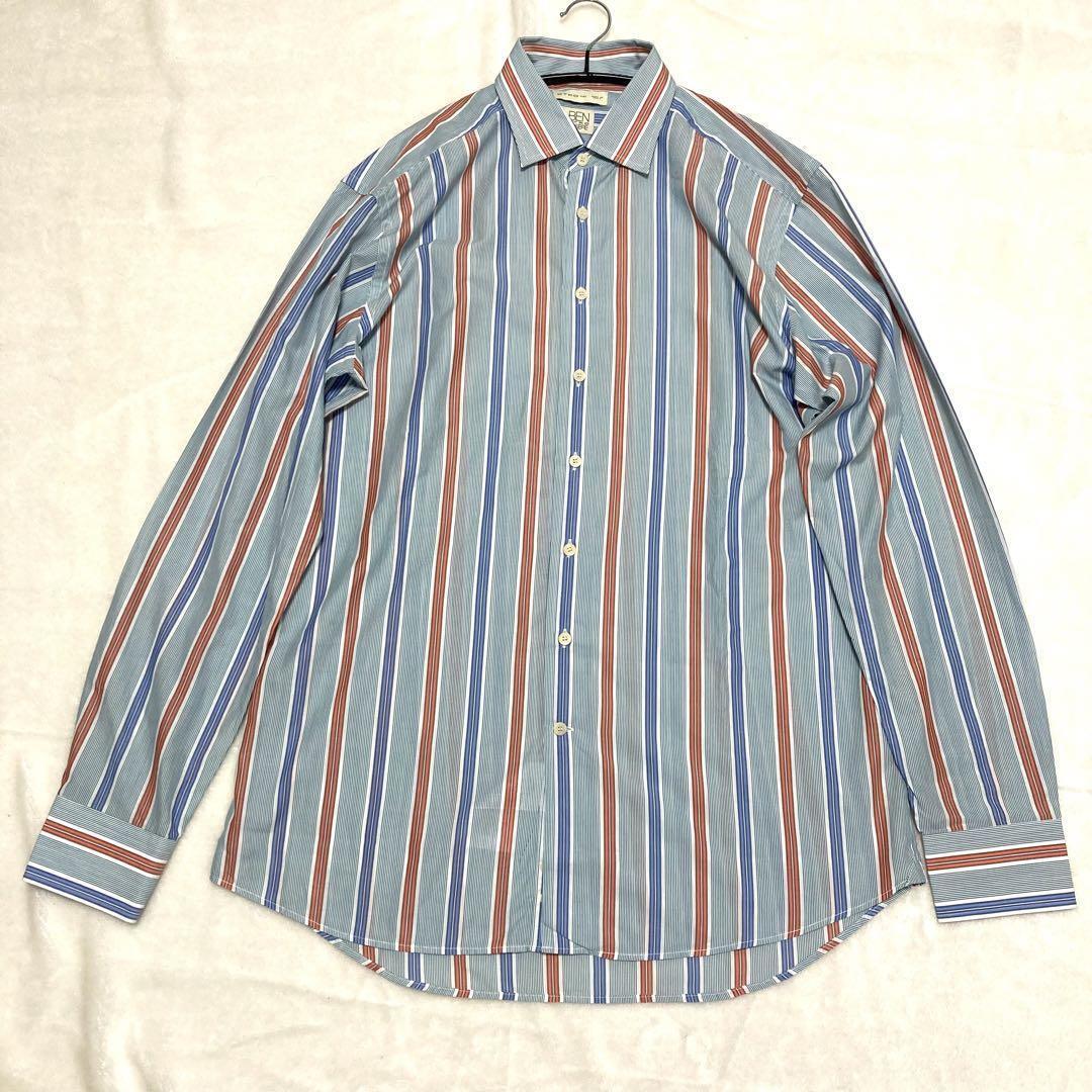 ETRO Etro Long Sleeve Shirt Striped 41 LLarge Size No.ms1216
