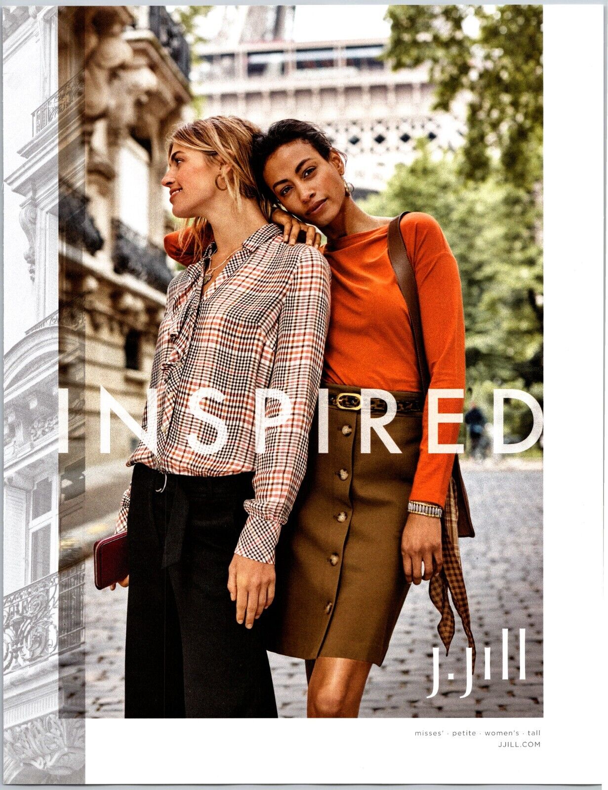 2019 J. Jill Women\'s Clothing Misses Petite Tall Inspired Print Ad