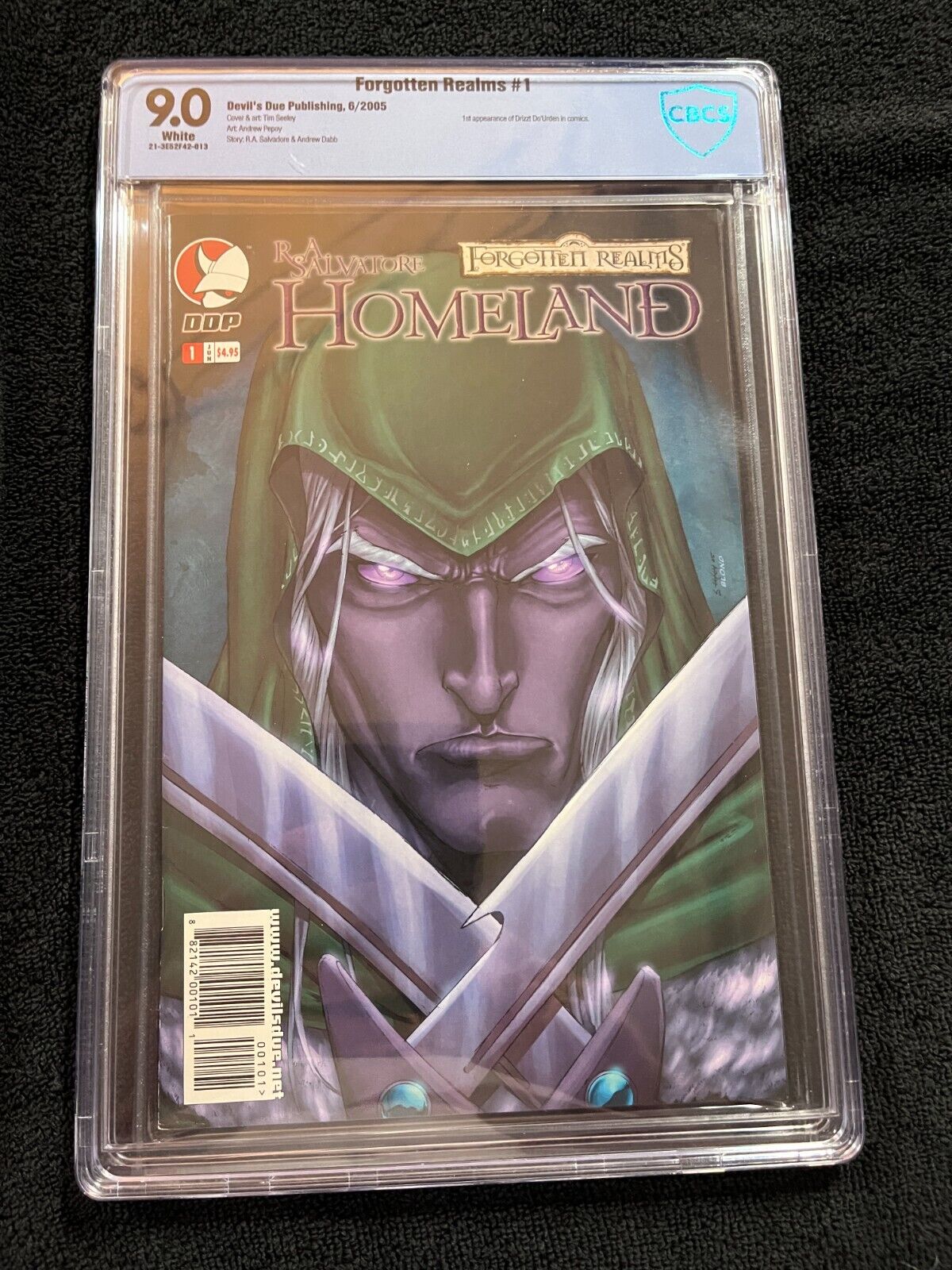 Forgotten Realm's #1 * HOMELAND  CBCS 9.0  WHITE * 1ST APPEARANCE OF DRIZZT