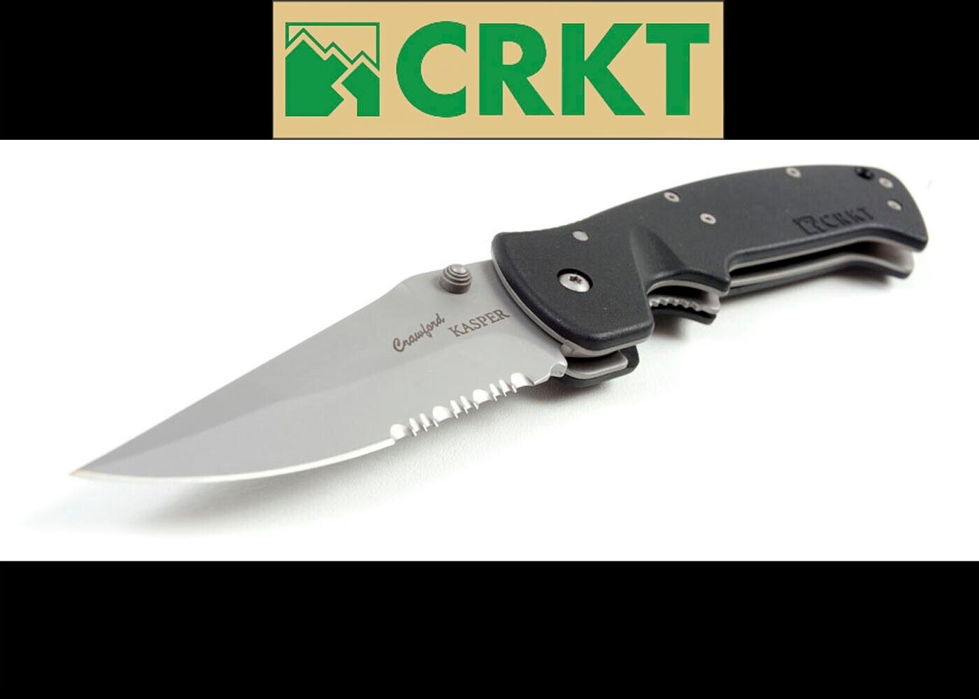 Vintage Original  CRKT  Crawford Kasper 6783 Tactical Folding Knife Taiwan