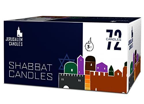 Shabbat Candles - Traditional Shabbos Candles - 3 Hour - 1-Pack x 72 Count