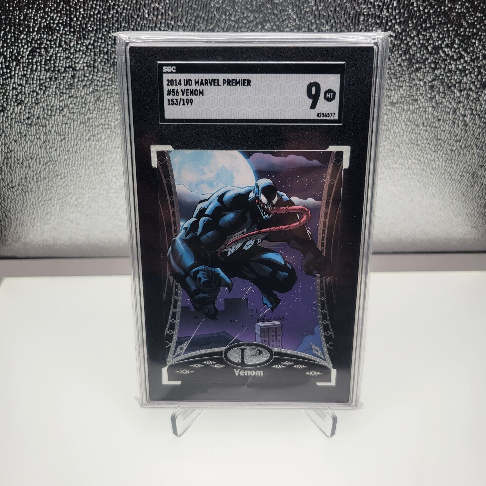2014 UD Marvel Premier Venom #56 SGC 9 153/199 Rare Card