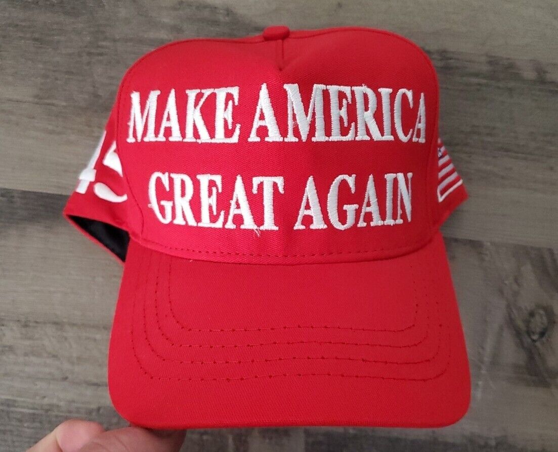 DONALD TRUMP OFFICIAL MAKE AMERICA GREAT AGAIN HAT  - AUTHENTIC RED & WHITE NEW