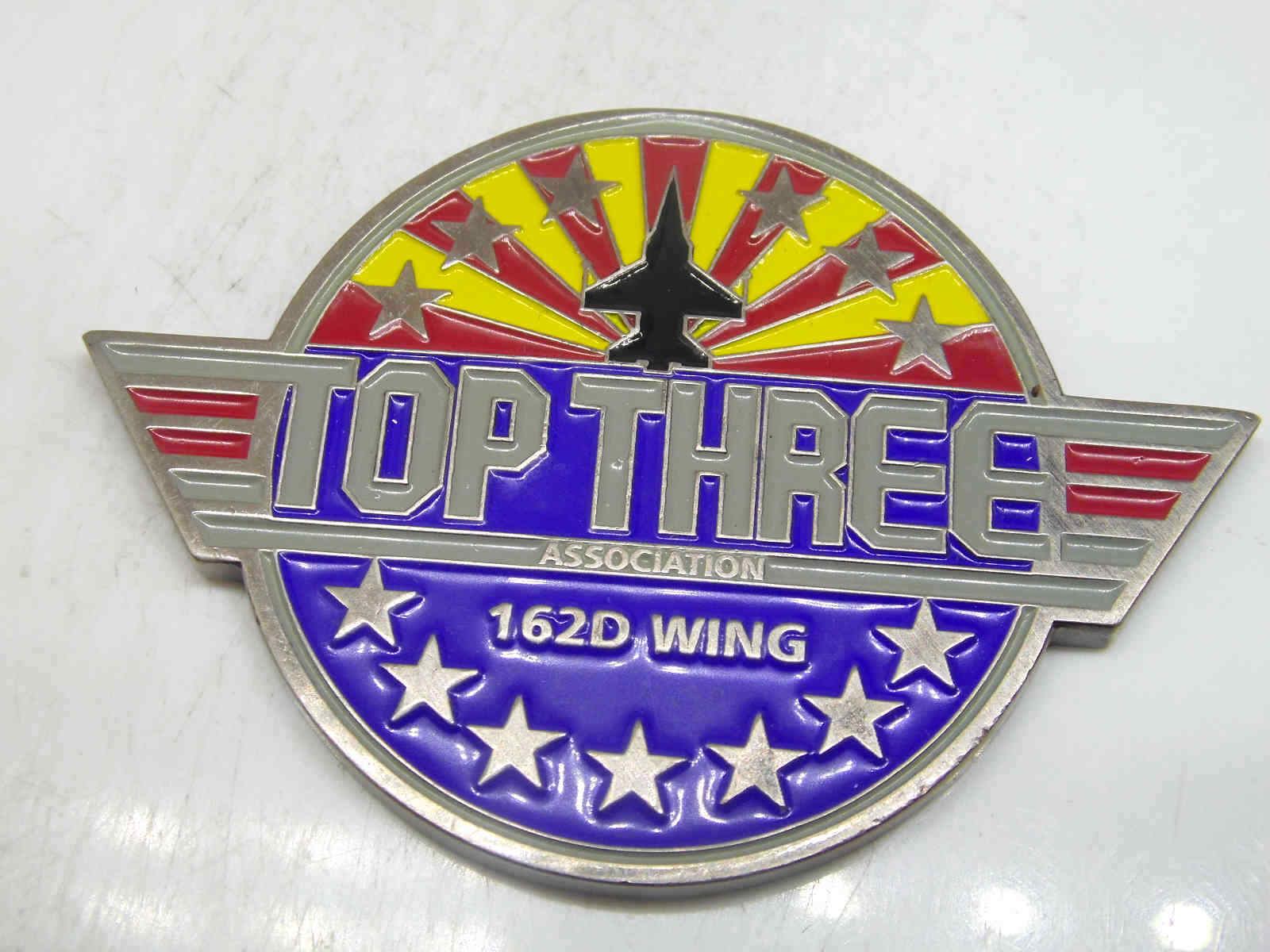 USAF 162D WING ASSOCIATION TOP THREE FORTUNE FAVORS THE BOLD CHALLENGE COIN