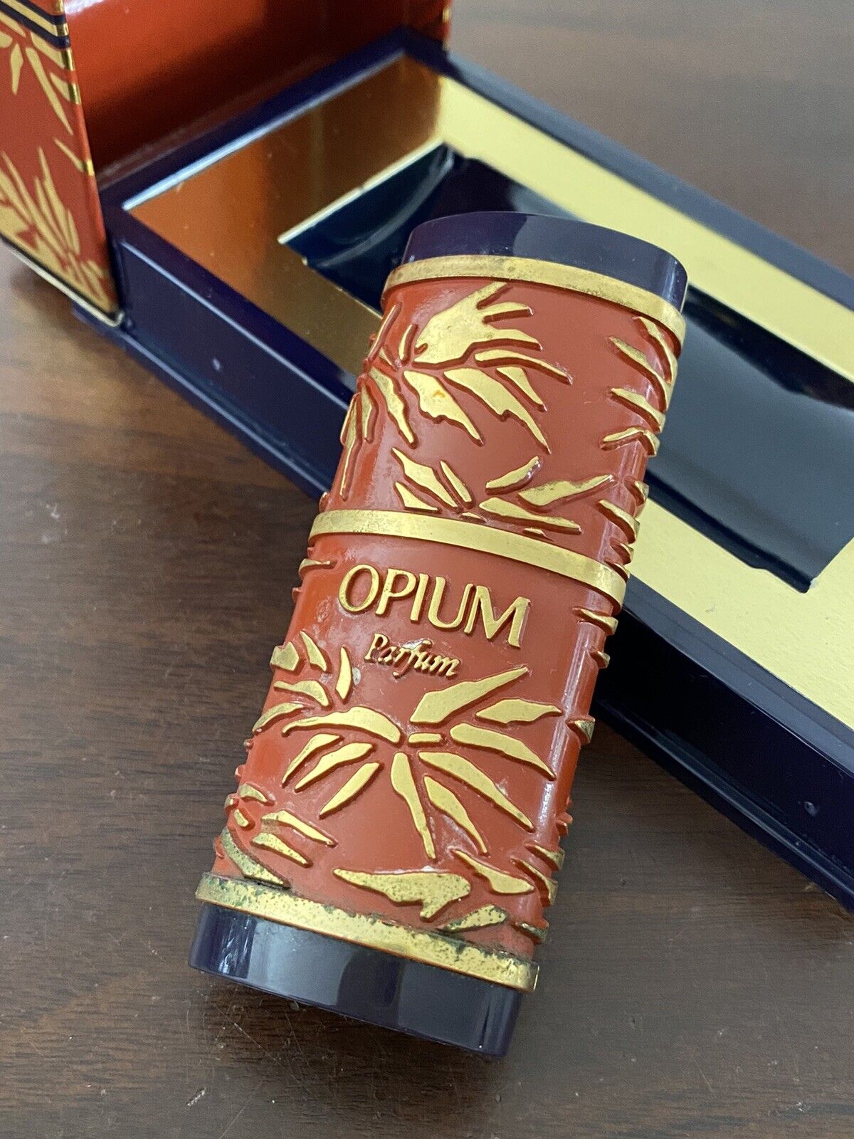 RARE vintage Yves Saint Laurent OPIUM parfum refillable purse spray 7.5 ml YSL