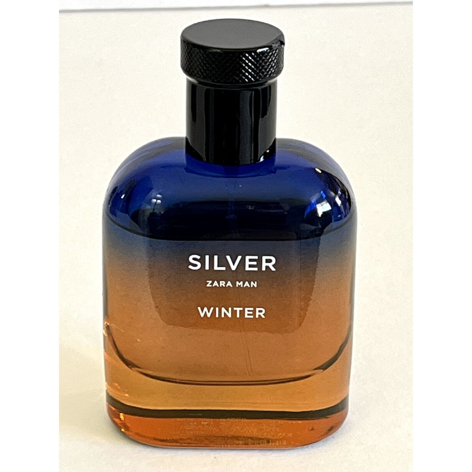 Zara Silver Winter Man Eau De Toilette Cologne About 80% full in 2.71oz Bottle R