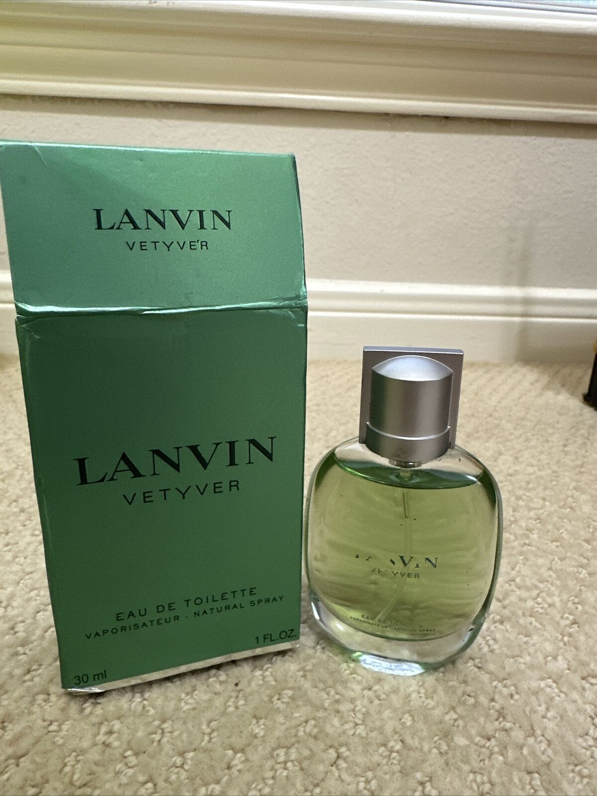 Lanvin Vetyver for Men  1 Oz 30ml Eau de Toilette Spray Pour HOMME Original New