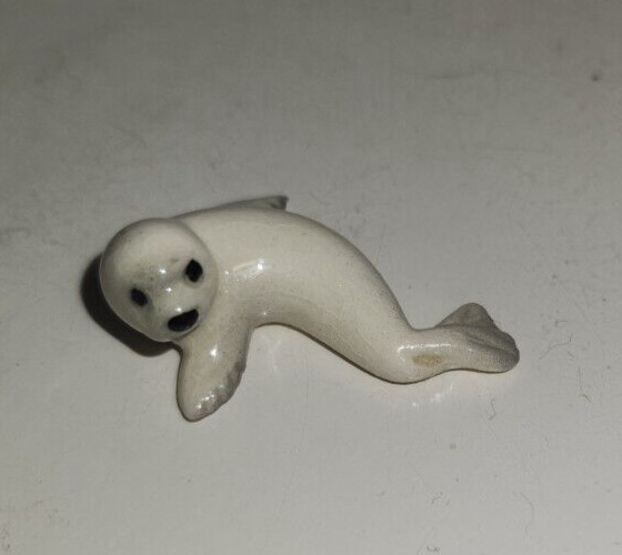 Vintage Miniature Tiny White Seal Hagen Renaker Figurine 1-1/4