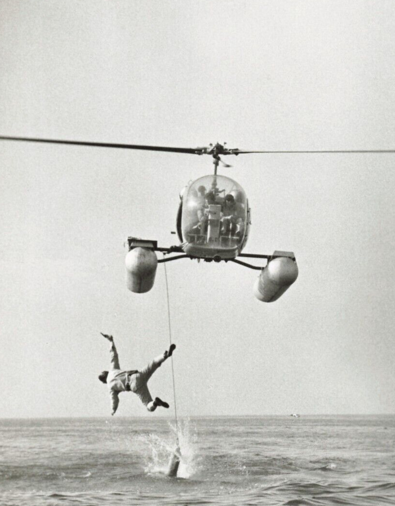 Masquerade 1965 Movie Photo 8x10 Director Basil Dearden Helicopter Scene  *P58a