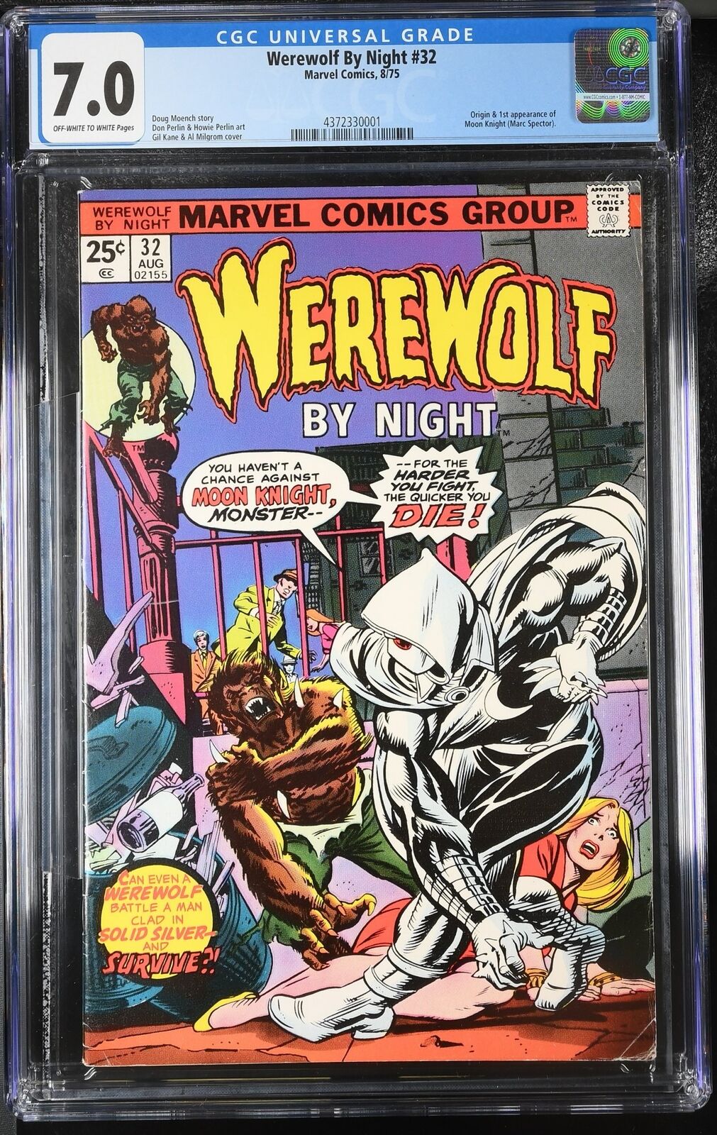 Werewolf By Night #32 CGC FN/VF 7.0 1st Moon Knight Marc Spector Marvel 1975