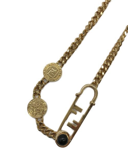 Fendi × Versace Fendace Chain Choker Necklace
