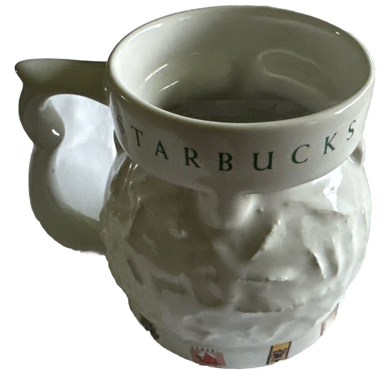 Vintage Starbucks Global Coffee Mug EUC Round Cup With Texture