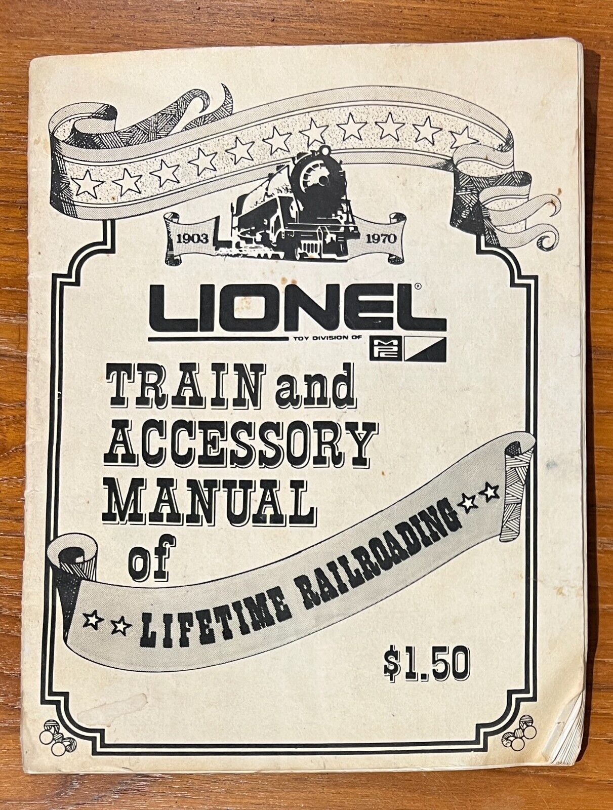 Vintage Lionel Train and Accessory Manual of Lifetime Railroading 31 Pages