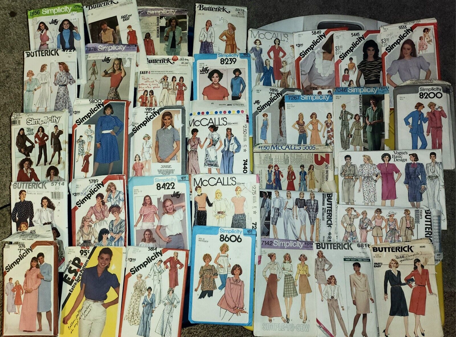 Vintage SEWING pattern Lot 1970s & 1980s