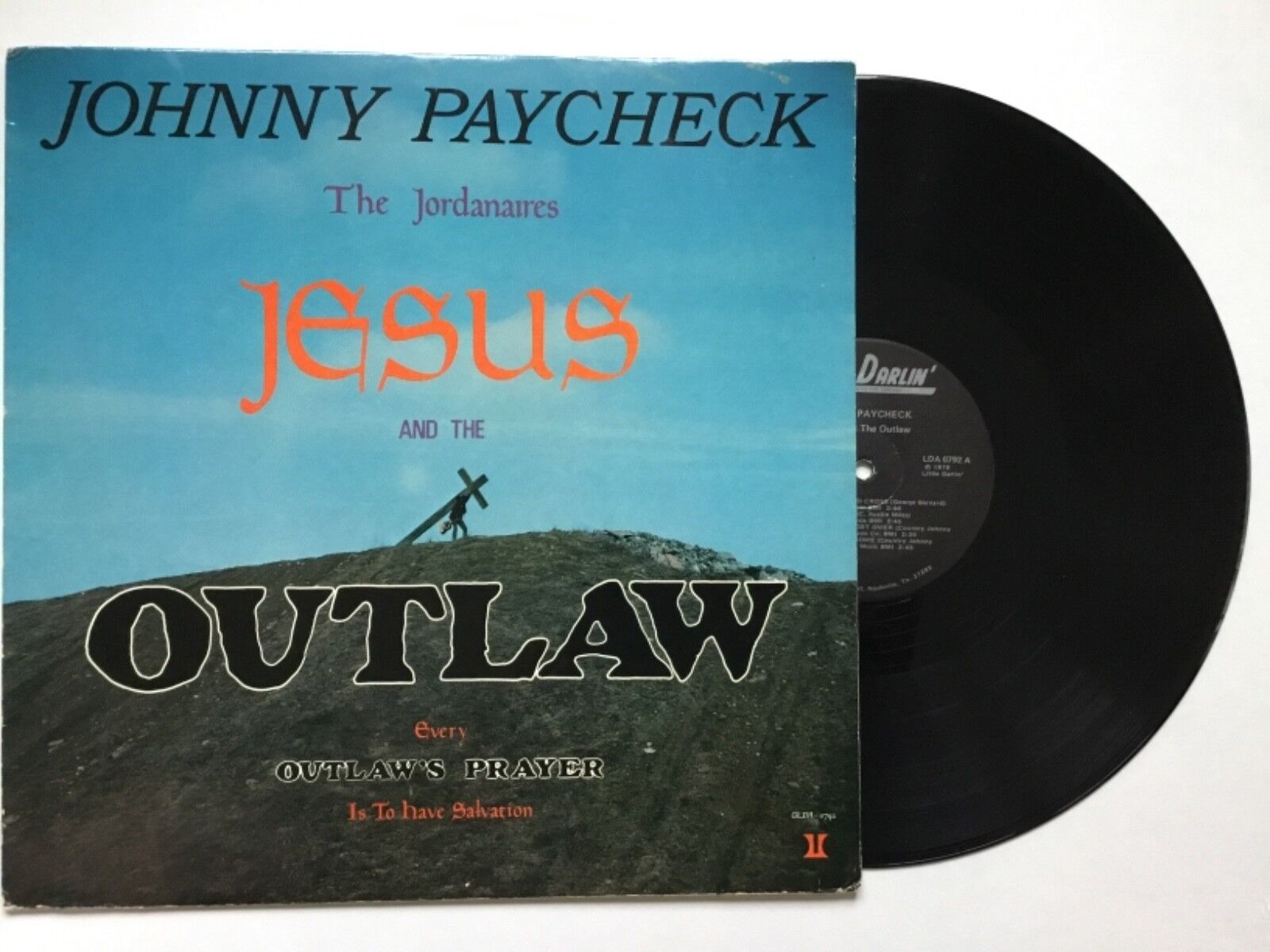 Johnny Paycheck & The Jordanaires: JESUS AND THE OUTLAW 1979 LP MINT+bonus CD