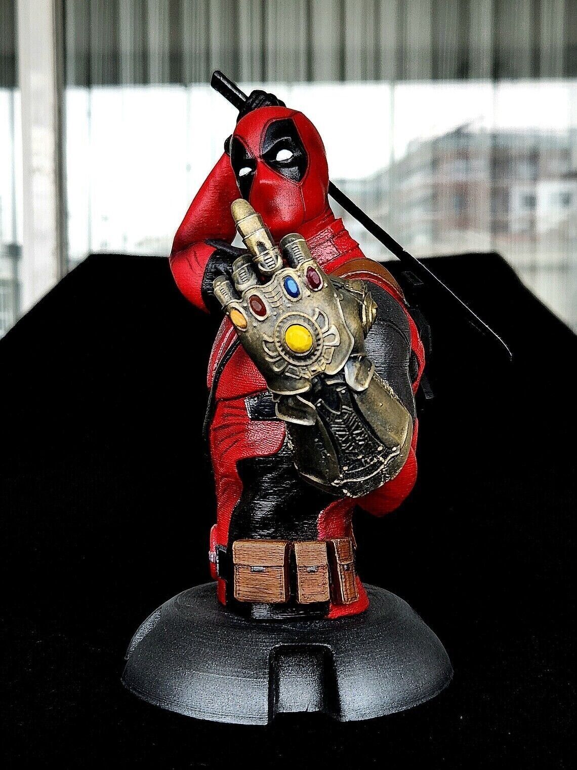 Marvel Deadpool statue bust 3D Custom