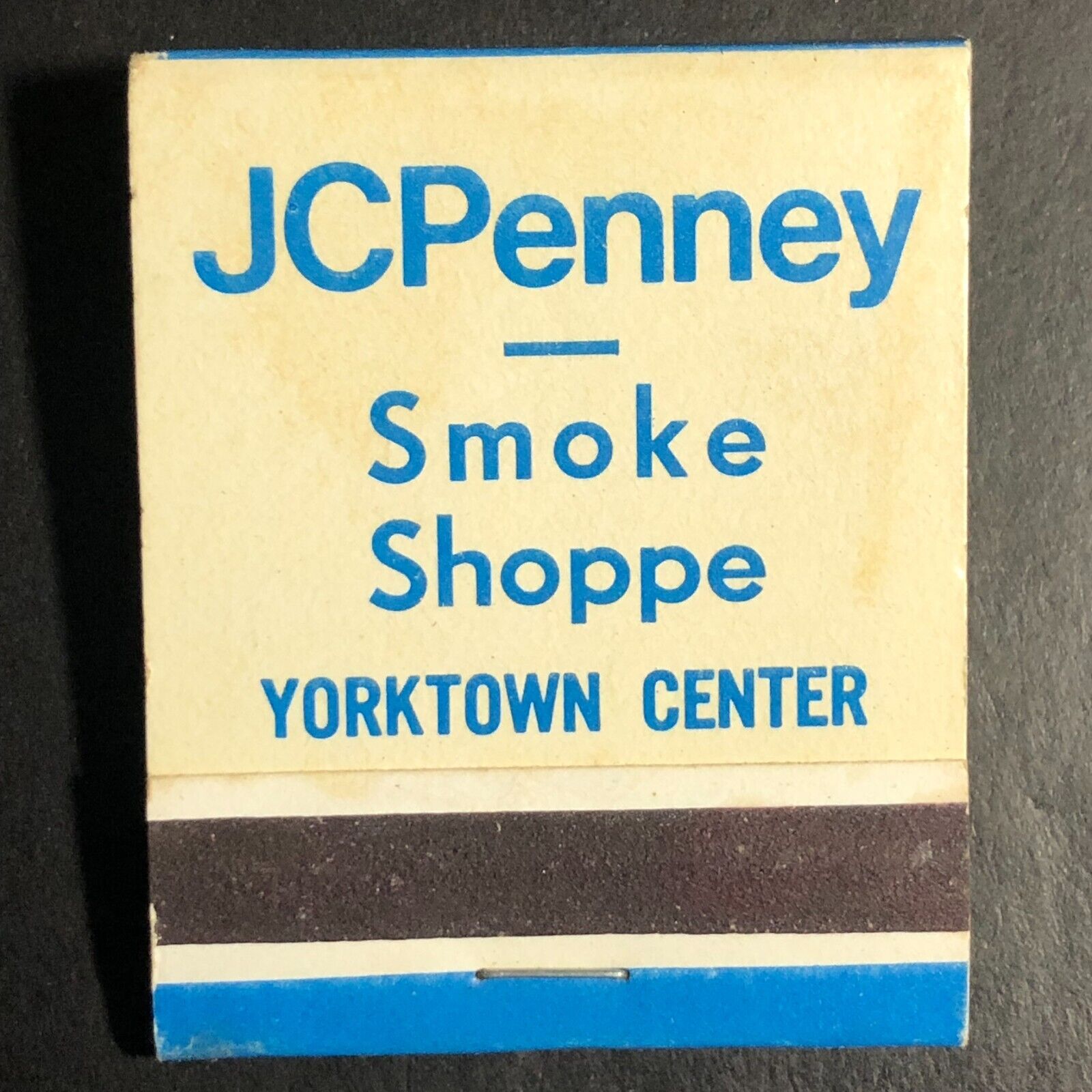 JC Penny Smoke Shoppe Yorktown Center Full Matchbook c1968-73 VGC Coffee Shop