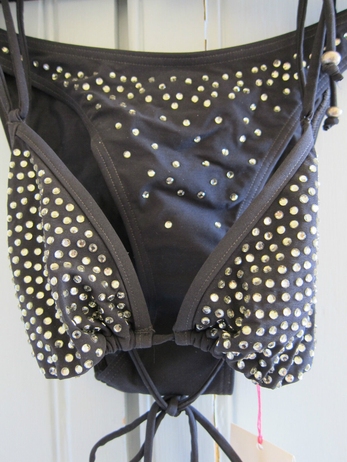 NEW Stella McCartney H&M Black Diamantes Bikini UK 10 EUR 36 US 6 