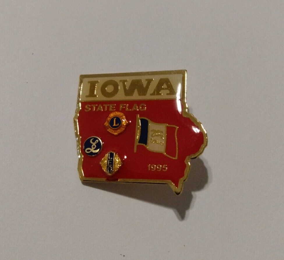 Iowa State Flag 1995 Souvenir Lapel Pin