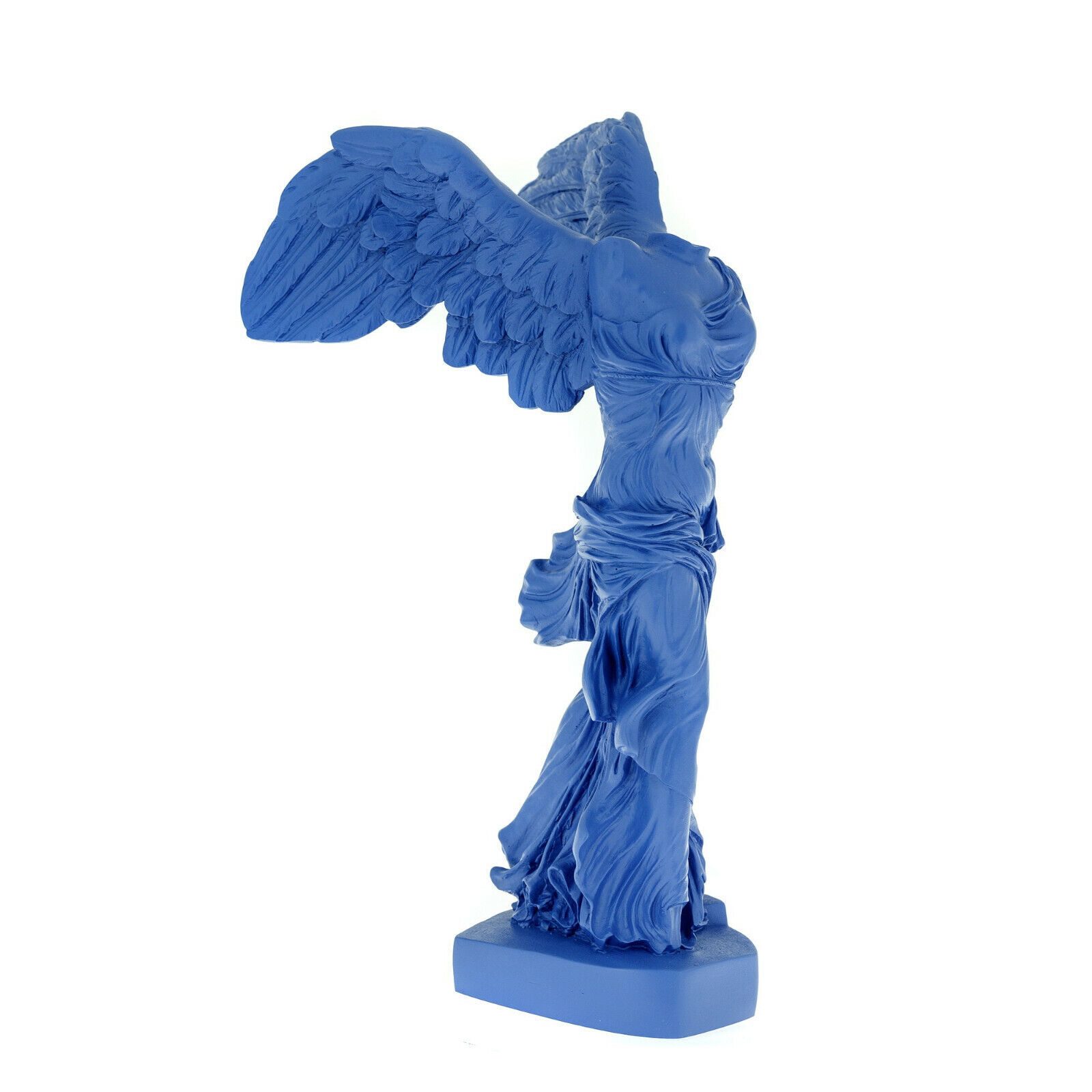 Nike Winged Goddess of Samothrace / Victory Goddess, Blue - Greek Statue 36cm
