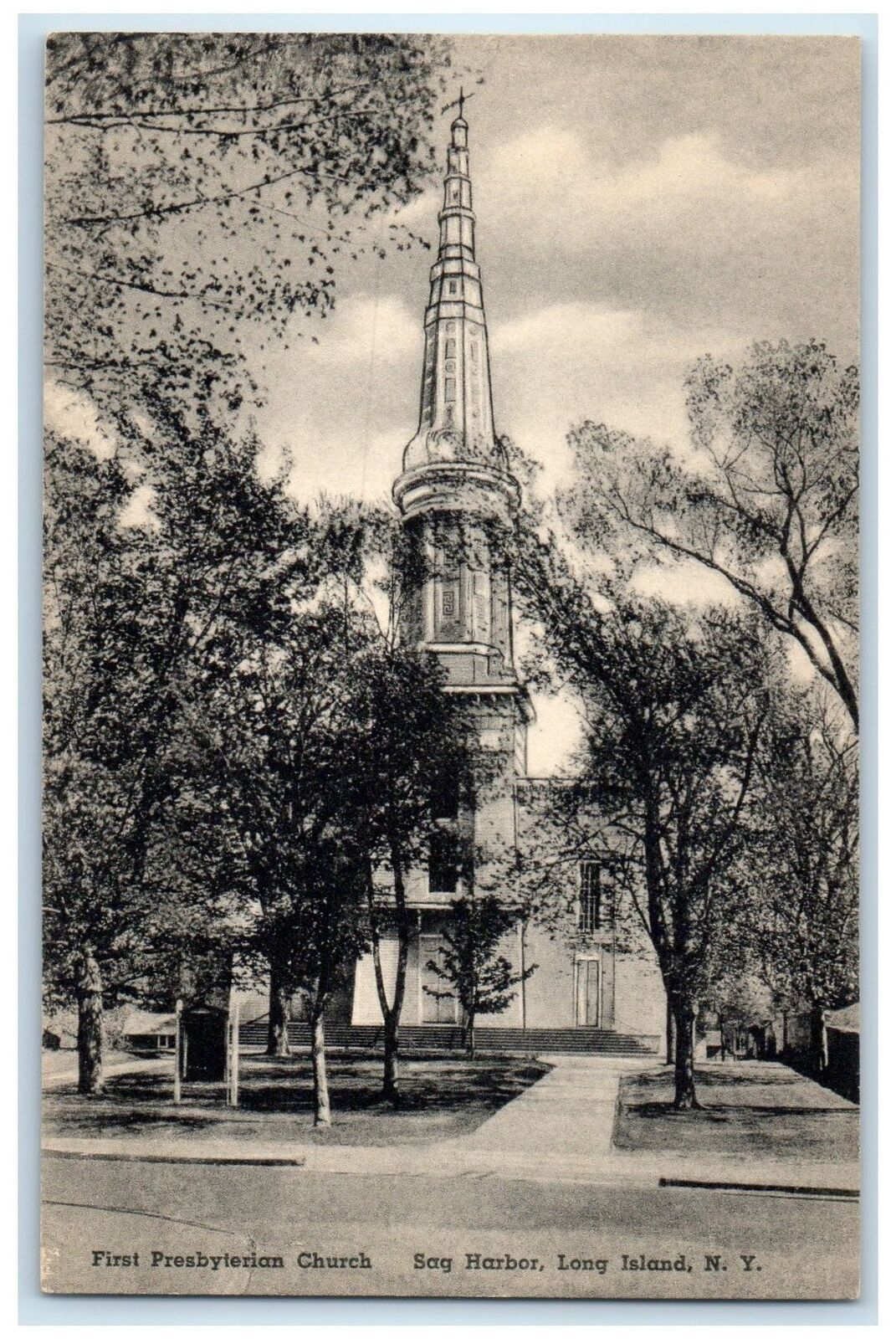 c1910\'s Presbyterian Church Sag Harbor Long Island New York NY Unposted Postcard