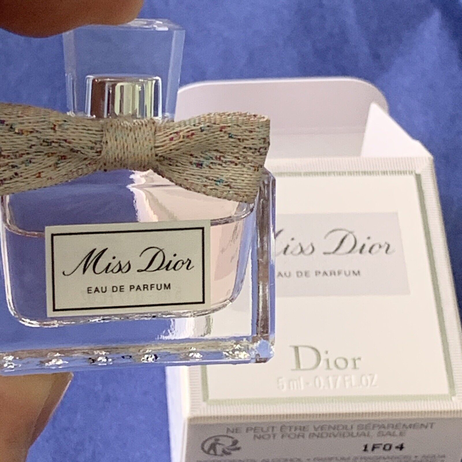 MINIATURE EDITION 2021  MISS DÍOR HAUTE COUTURE FABRIC KNOT EDP 5ML NEW