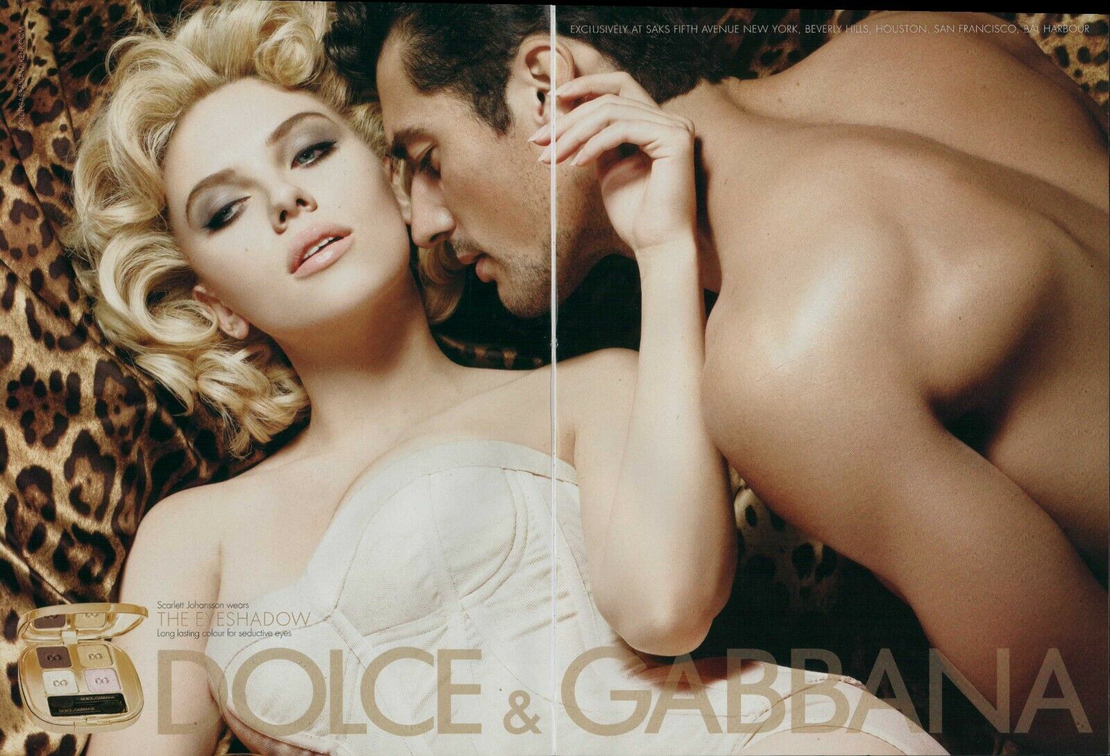 DOLCE & GABANA D&G Magazine Print Ad Advert Sexy Scarlett Johansson corset 2009