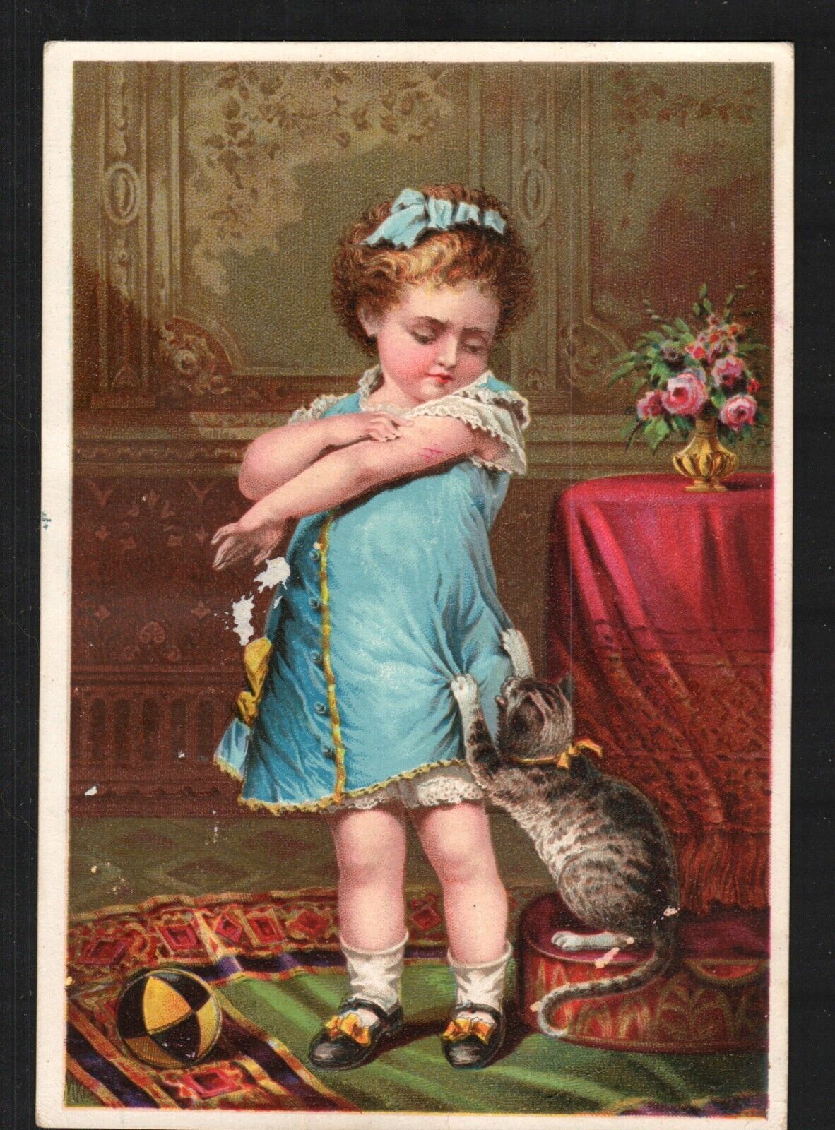 1880s Jaynes Tonic Vermifuge Turner Hunter Cato NY Quack Med for Worms Girl Cat